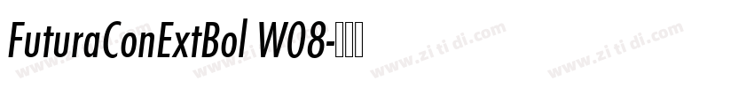 FuturaConExtBol W08字体转换